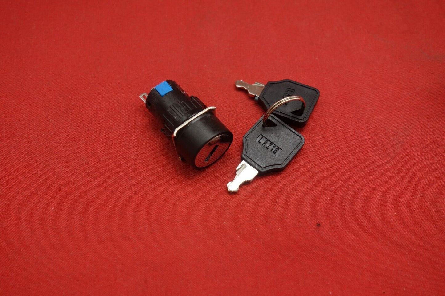 2PCS Cutout 16mm Key switch 2 Position 1NO/1NC Maintained AC 250V 3A