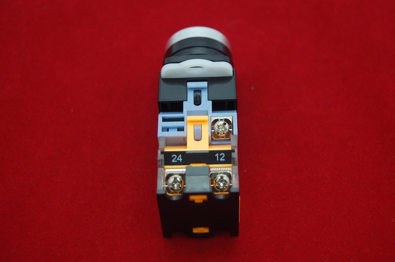 1PC 22MM Blue Maintained Latching LED Illuminated push button Plastic 220V