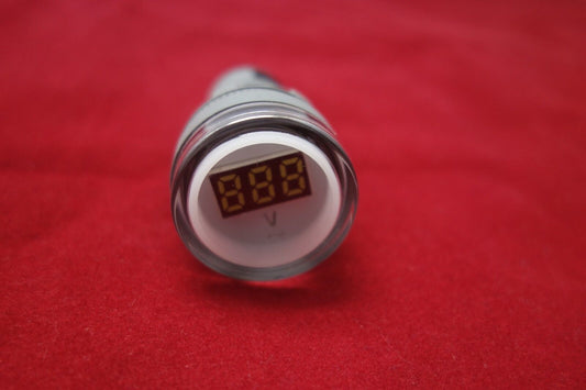 1pc 22MM White AC 50-500V 3 digital LED Voltmeter Voltage meter Pilot Light type