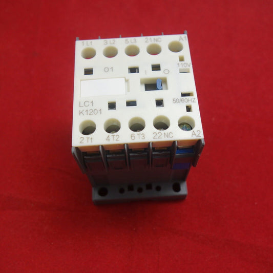 1PC NEW FITS LC1-K1201F7 AC CONTACTOR 12A 110V 50/60HZ AC COIL