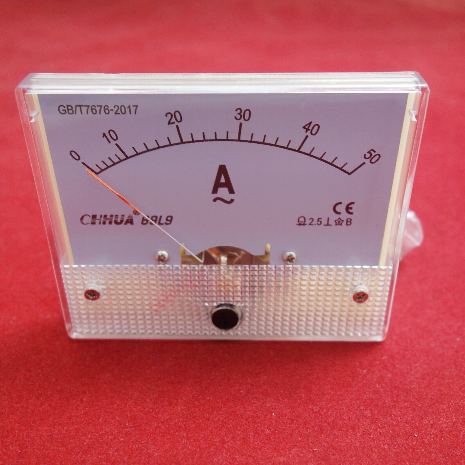 1pc AC 50A Analog Ammeter Panel AMP Current Meter 69L9 direct connect