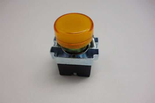 1PC 22MM Yellow LED Pilot Fits XB2BV65 direct BA9S 220V AC LED Blub included