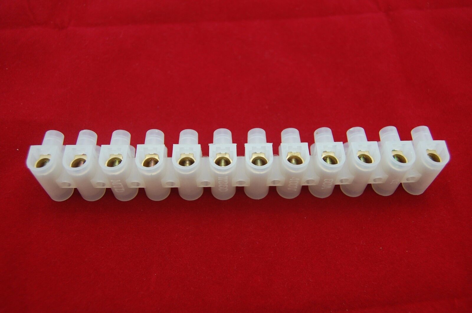 1PC U Type 60A 12P Terminal Block Material PA 66, 94V-2 M5x9 High quality