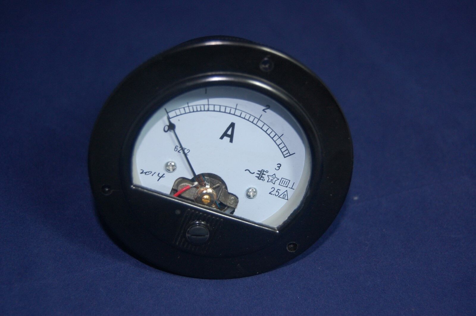 AC 0-3A Round Analog Ammeter Panel AMP Current Meter Dia. 90mm Direct Connect