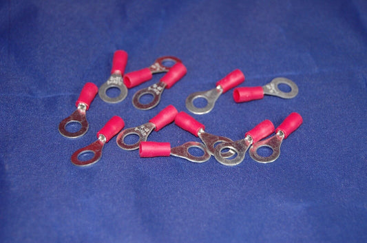 50PCS RV1-5 #10 cold press ring terminal, round terminals