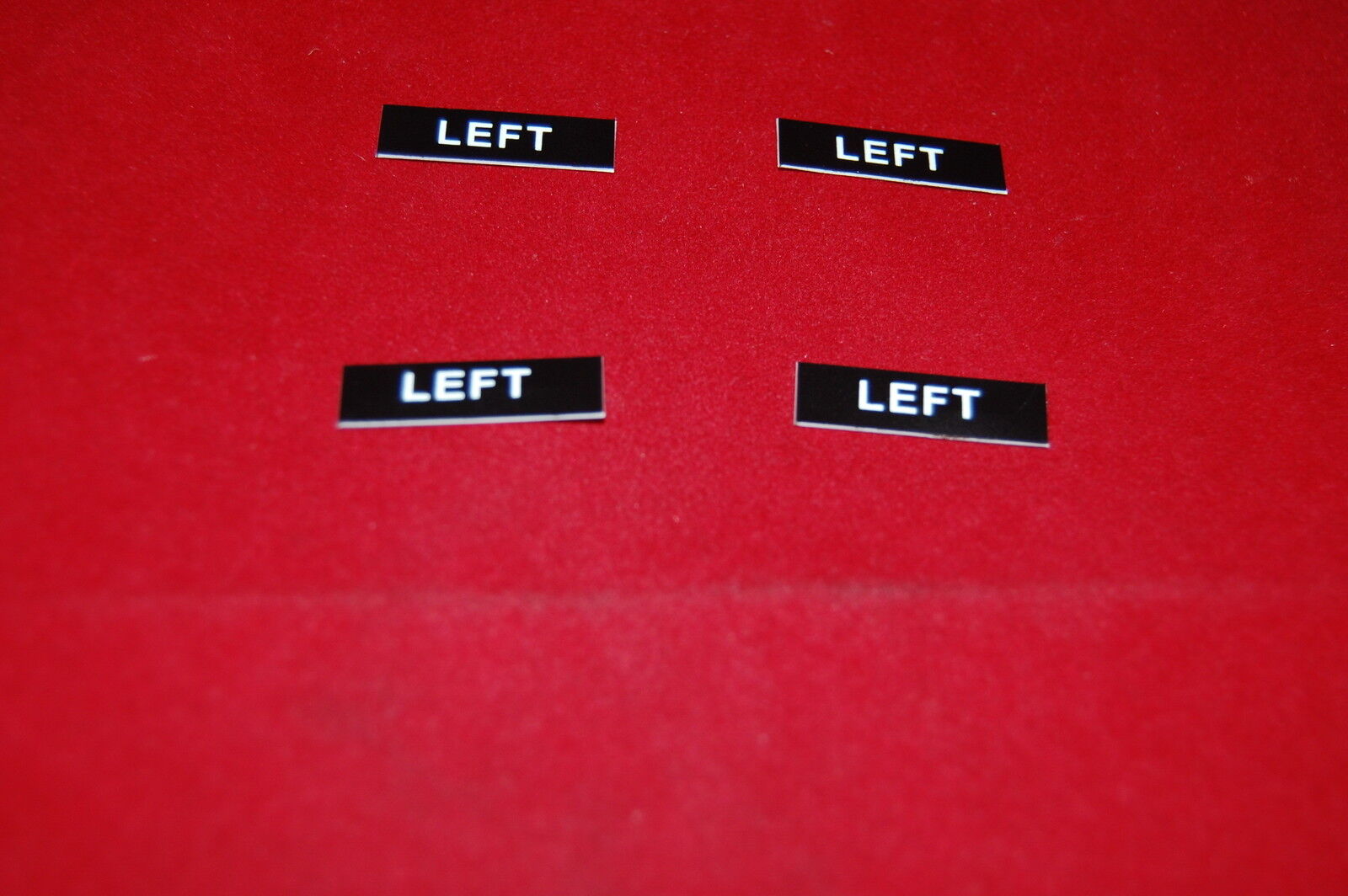 10PCS 8X27mm English Marked Legend Plate Fits ZBY 023** Thickness 0.45mm