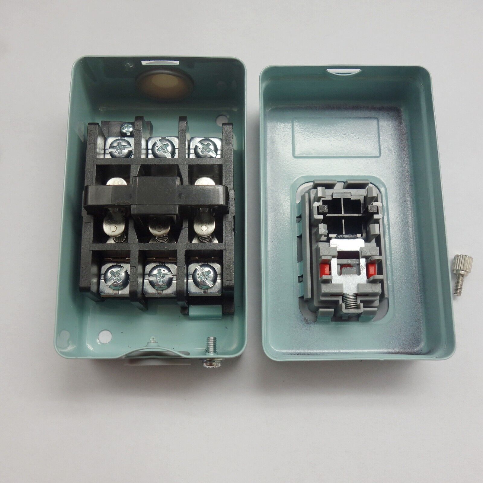 1PC 3 PHASES 3.7KW 30A ON/OFF Self-Locking POWER PUSHBUTTON SWITCH Fits TBSN-330