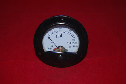 AC 0-200mA ROUND Analog Ammeter Panel AMP Current Meter Dia. 90mm direct Connect