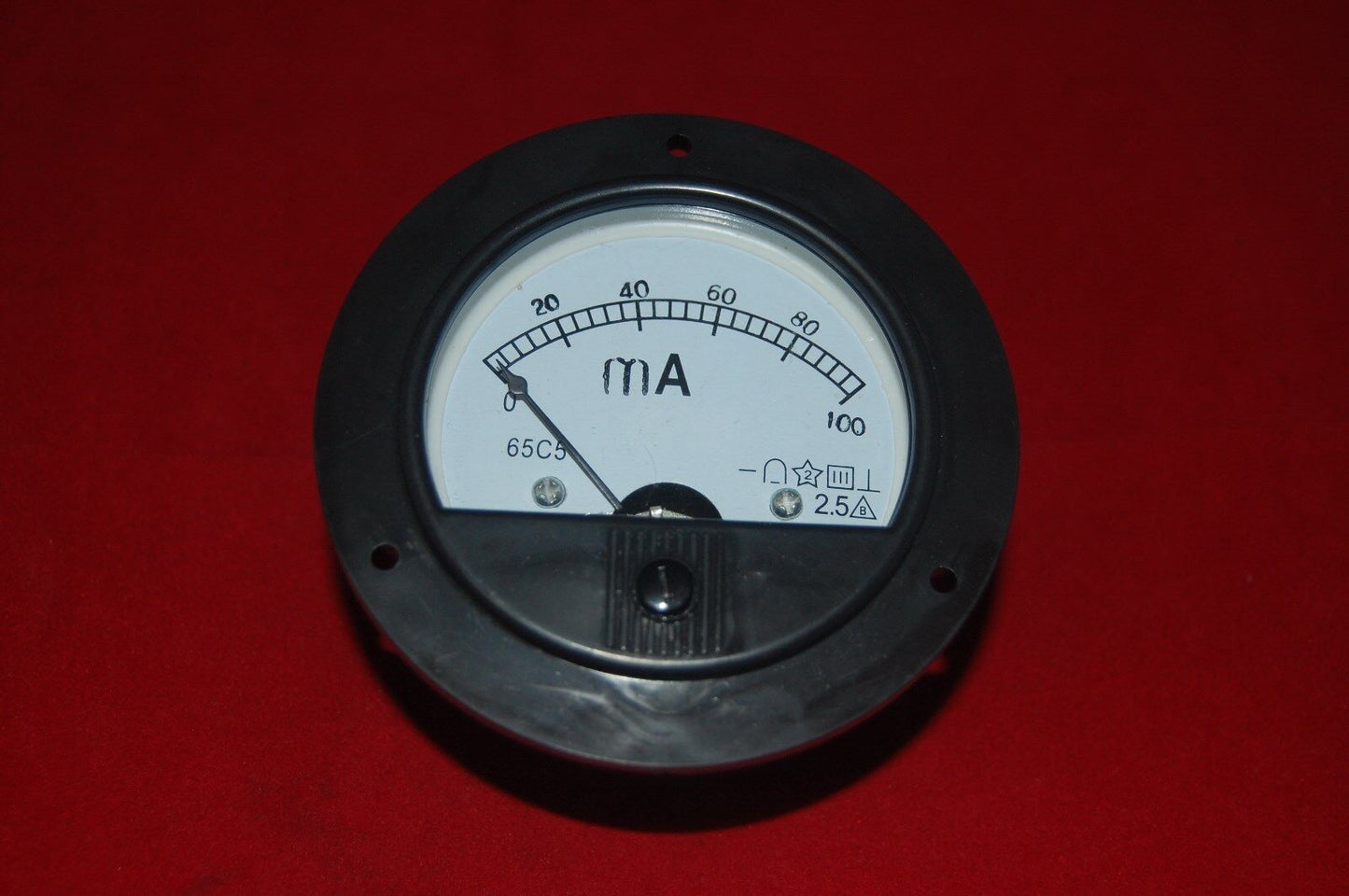 DC 0-100MA ROUND Analog Ammeter Panel AMP Meter Dia. 90mm direct Connect