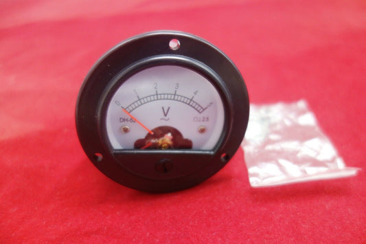 1PC AC 0-5V Round Analog Voltmeter Voltage Panel Meter  Dia. 66.4mm DH52