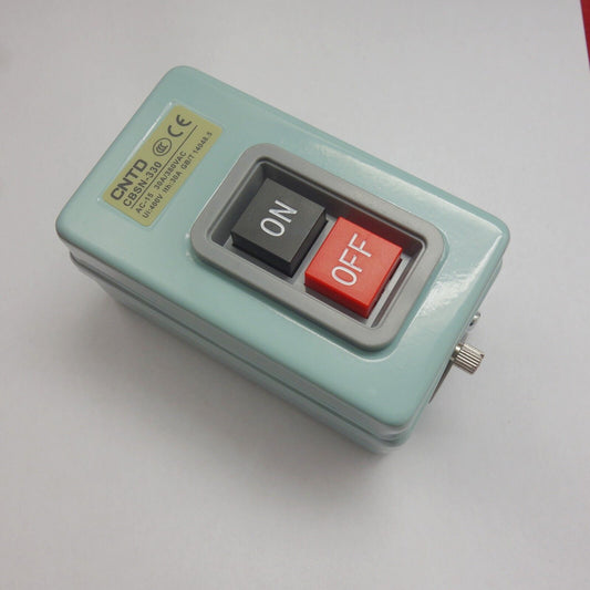 1PC 3 PHASES 3.7KW 30A ON/OFF Self-Locking POWER PUSHBUTTON SWITCH Fits TBSN-330