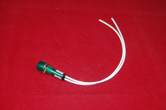 5Pcs 6.3V 10mm Green Mini Incandescent  Pilot Lights CYLINDRICAL Cap with wire