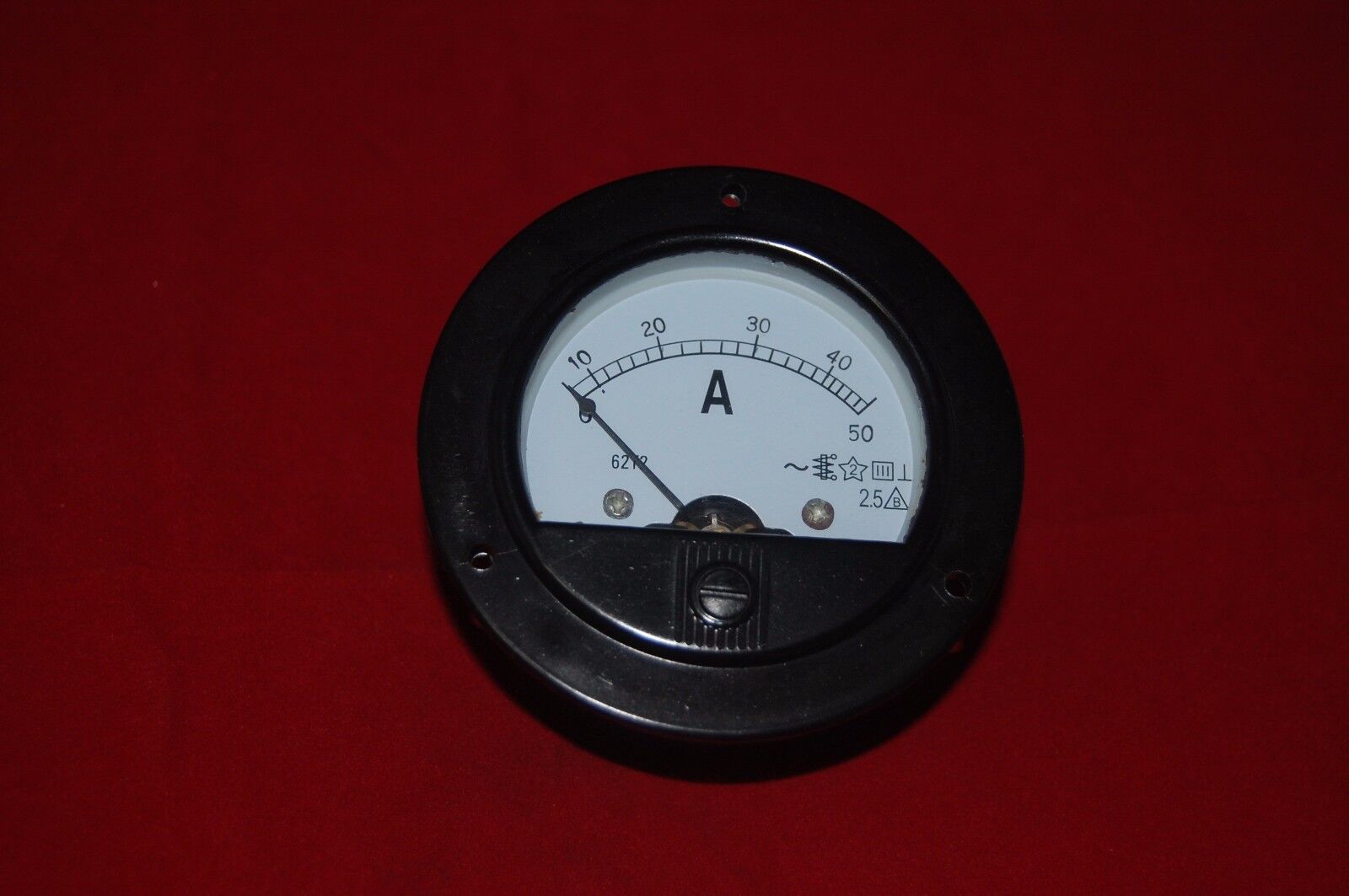AC 0-50A Round Analog Ammeter Panel AMP Current Meter Dia. 90mm Direct Connect