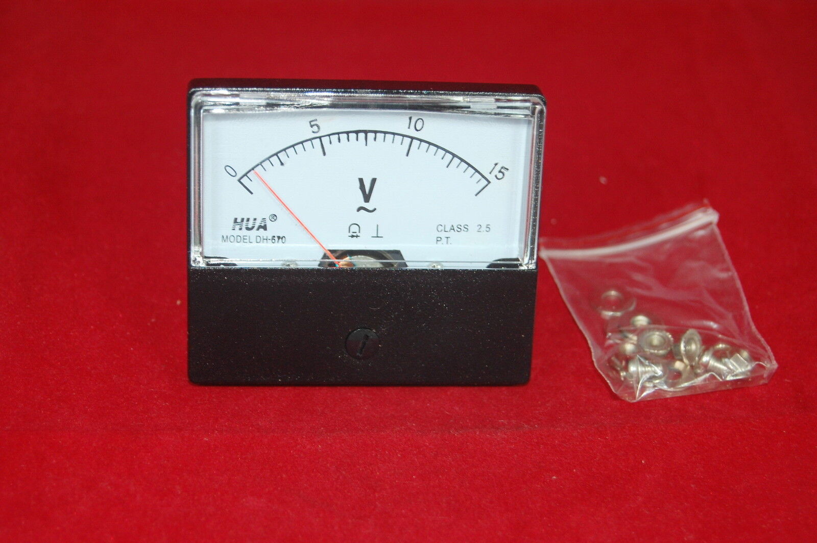 AC 0-15V Analog Voltmeter Analogue Voltage Panel Meter 60*70MM directly Connect