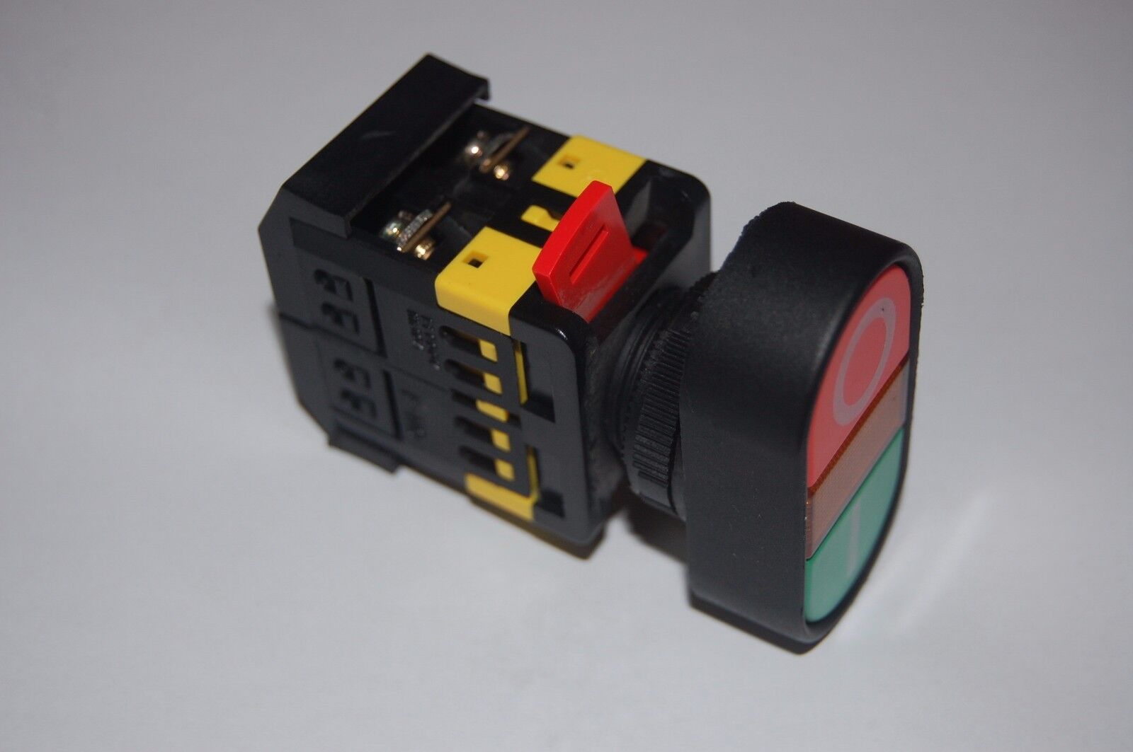 22MM Double head PUSH BUTTON SWITCH with 48V AC/DC LED Light Momentary ON/OFF