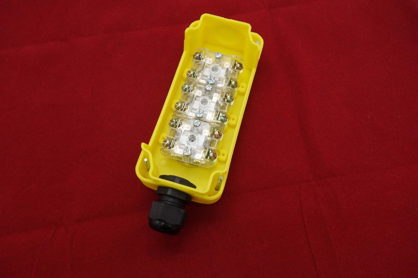 1PC 3 Buttons Hand Remote Hoist And Crane Pendant Control Station T-2