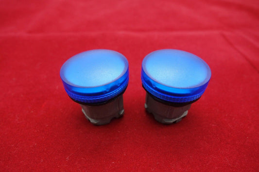 2PCS Fits ZB4 BV06 Blue color head only 22mm For use with BA9S Base Fitting