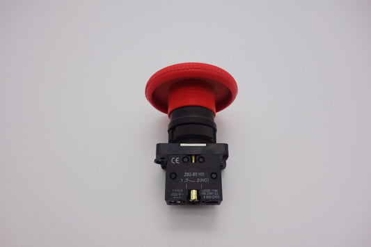 1PC 60MM Mushroom head spring return Push Button Switch Fits XB2-ER42 Plastic