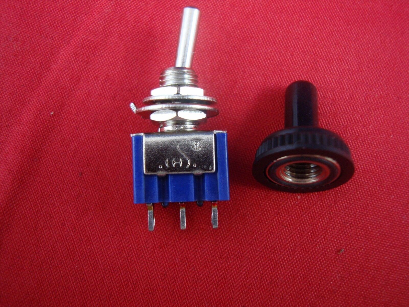 Lot of (10) SPDT Miniature Toggle Switches  ON/ON Maintained WATER PROOF 3 Pins