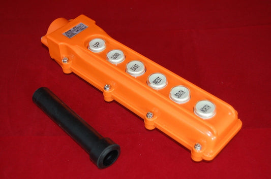 1PC COB-63 Hoist And Crane Pendant Control Station Switch 6 Buttons English Text