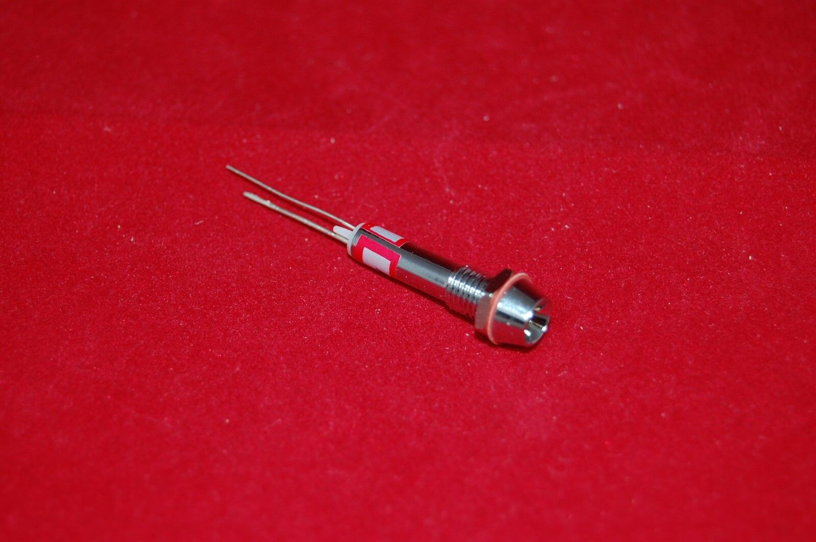 5Pcs 24V AC/DC Cutout 6mm Metal RED LED Indication Signal Pilot Lights