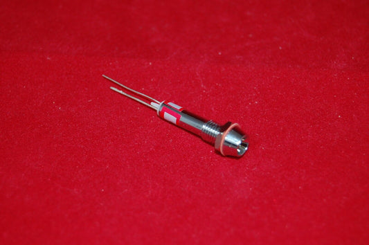 5Pcs 24V AC/DC Cutout 6mm Metal RED LED Indication Signal Pilot Lights