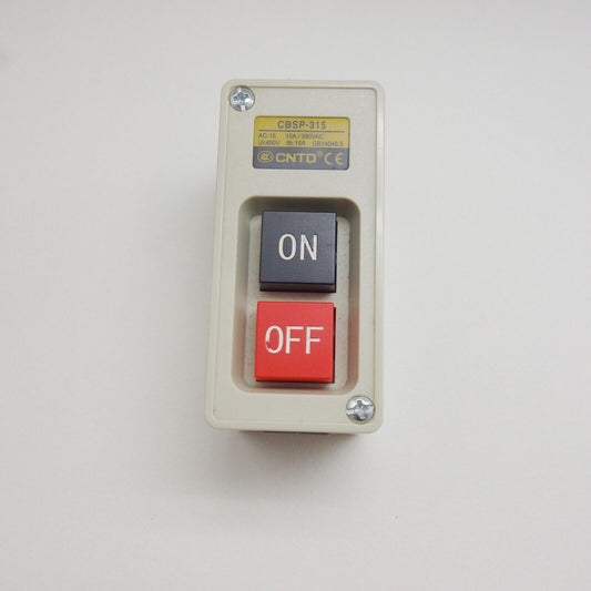 1PC 3 PHASES 2.2KW 15A ON/OFF Self-Locking POWER PUSHBUTTON SWITCH Fits TBSP315