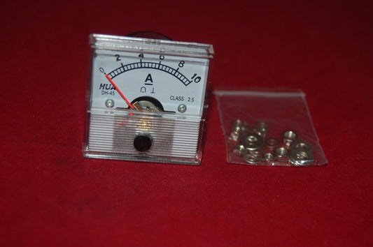 1PC DC 0-10A Analog Ammeter Panel AMP Current Meter 45*45mm 10A direct Connect