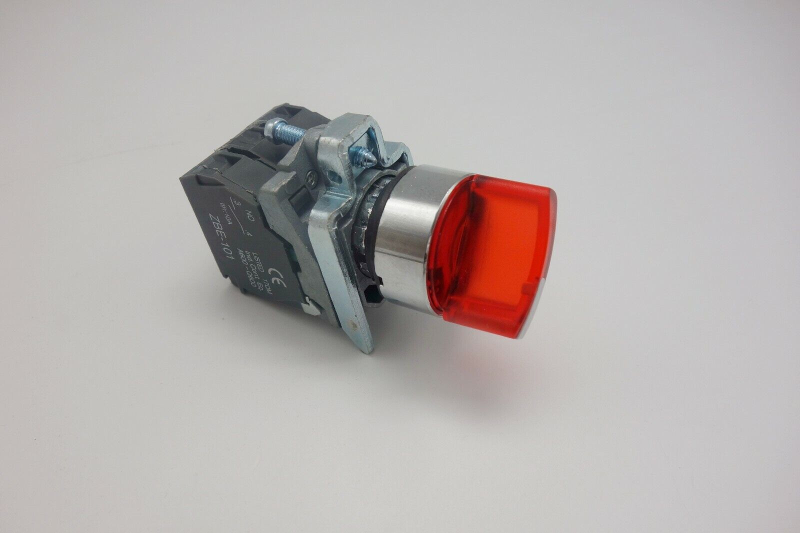 1PC 22mm ILlUMINATED Selector switch 2 Position Fits RED XB4BK124G5 110V LED
