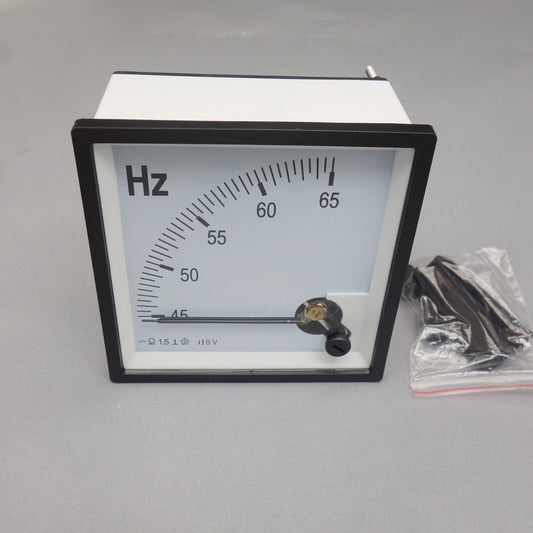 1PC Analogue Frequency Panel Meter 45-65HZ 110V 96*96MM directly Connect