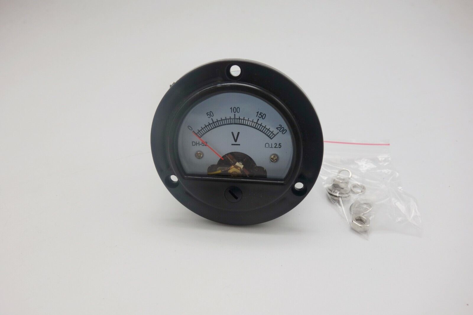 DC 0-200V Round Analog Voltmeter Analogue Voltage panel meter Dia. 66.4mm DH52