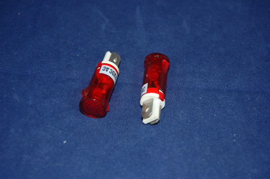 50 Pcs 120V AC 12mm RED Panel Mounting plug in Neon Pilot Lights