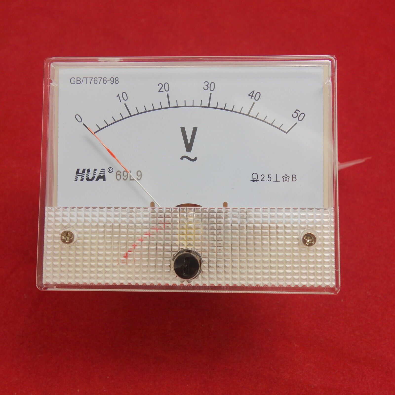 1PC AC 0-50V Analog VOLTMETER Voltage Meter 50V 65*80MM 69L9 direct connect