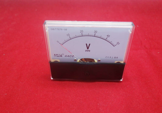 1pc Analog Voltage VOLTMETER Panel Meter DC 0 - 50V 44C2 80*100MM