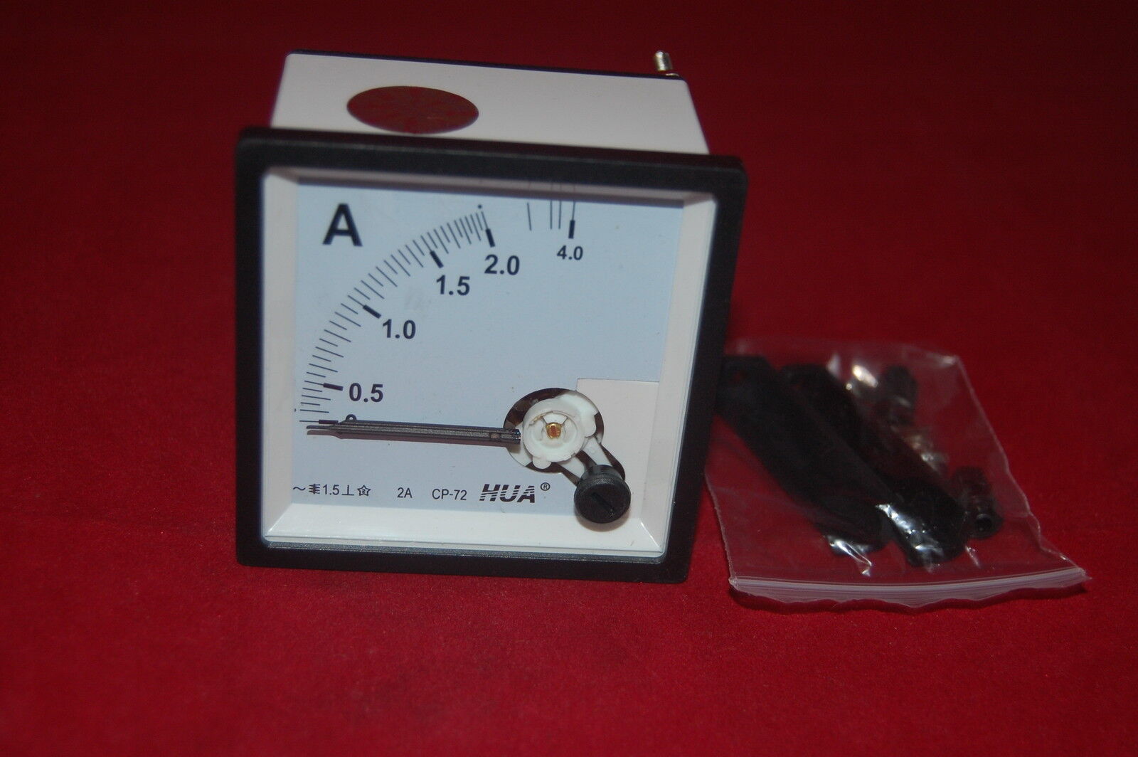 AC 0-2A Analog Ammeter Panel AMP Current Meter 72*72mm directly Connect