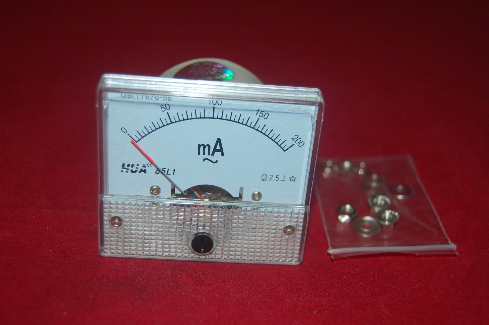 AC 200mA Analog Ammeter Panel AMP Current Meter 85L1 0-200mA  directly connected