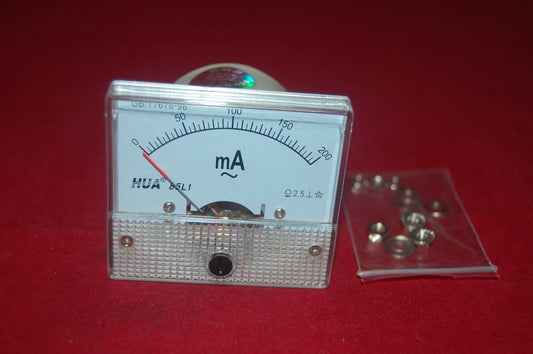 AC 200mA Analog Ammeter Panel AMP Current Meter 85L1 0-200mA  directly connected