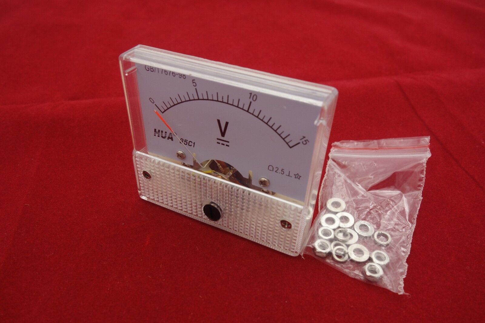 DC 0-15V Analog 85C1 56*64mm Voltage Analogue Panel meter directly Connect