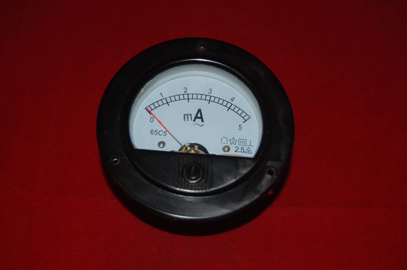 AC 0-5mA ROUND Analog Ammeter Panel AMP Current Meter Dia. 90mm direct Connect
