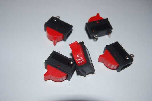 5Pcs 3 Position OFF-ON-ON Boat Rocker Switch 3 Pin 250V AC10A Maintain