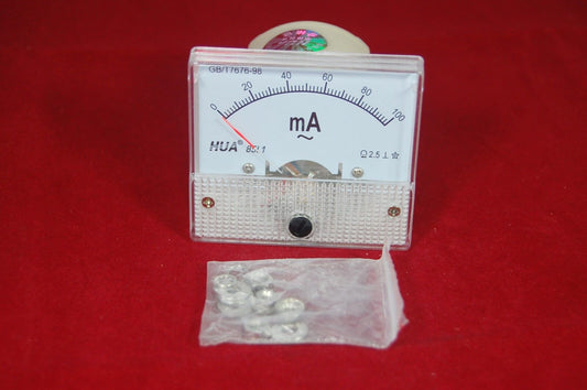 AC 100mA Analog Ammeter Panel AMP Current Meter 85L1 0-100mA  directly connected