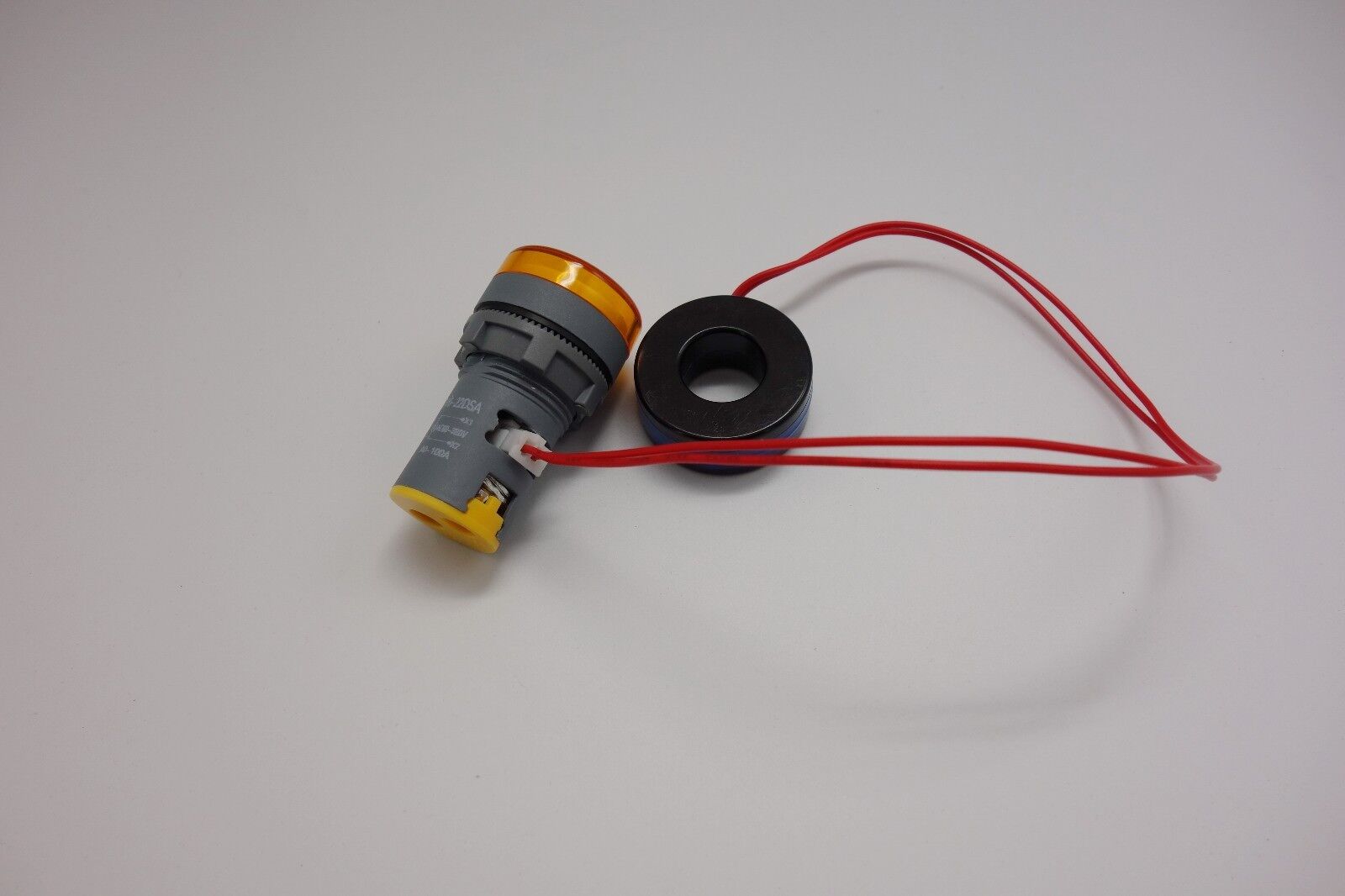22MM Yellow  3 digital AC 0-100A LED Ammeter AMP Current meter Pilot Light type