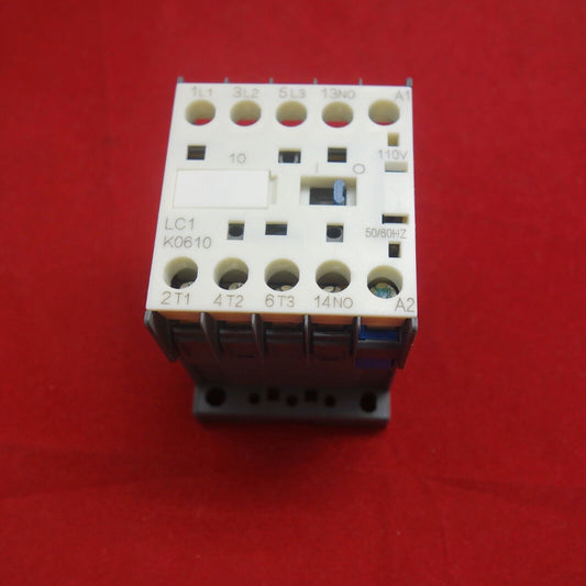 1PC NEW FITS LC1-K0610F7 AC CONTACTOR 6A 110V 50/60HZ AC COIL