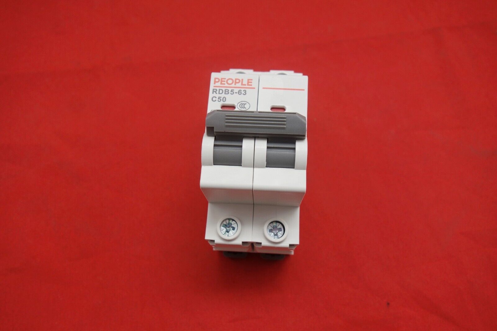 1Pc 2 Pole 50A Miniature Circuit Breaker RDB5-63 C50 6KA Breaking Capacity MCB