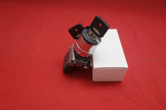 1PC 22mm Key switch 2 Position Stay put  Fits Metal XB4BG21 Maintained 1NO