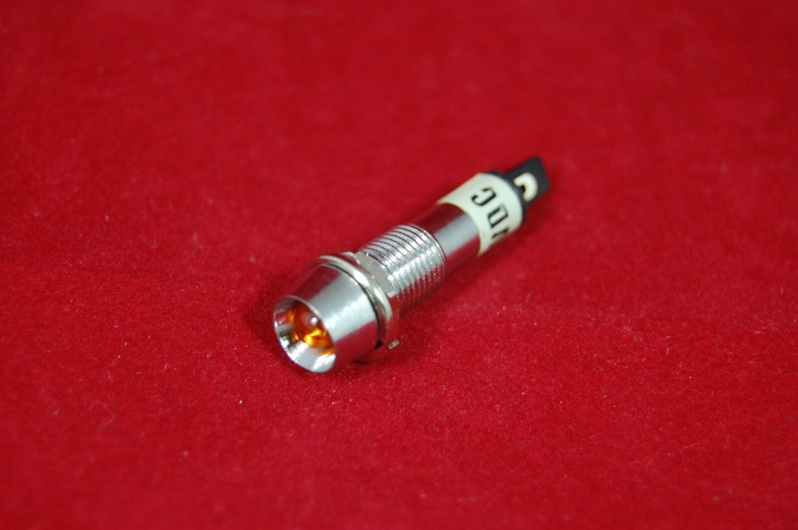 5 Pcs 24V AC/DC Panel Cutout 8mm Metal Yellow LED Indication Signal Pilot Lights