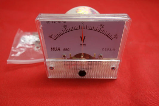 DC Minus Zero Plus -500V - 0 - +500V Analog Voltage Analogue Panel meter 85C1