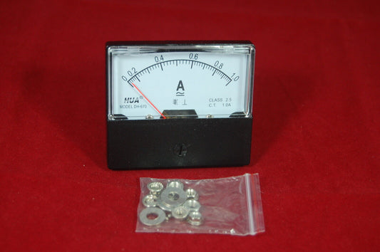 AC 1A Analog Ammeter Panel AMP Current Meter AC 0-1A 60*70MM directly Connect