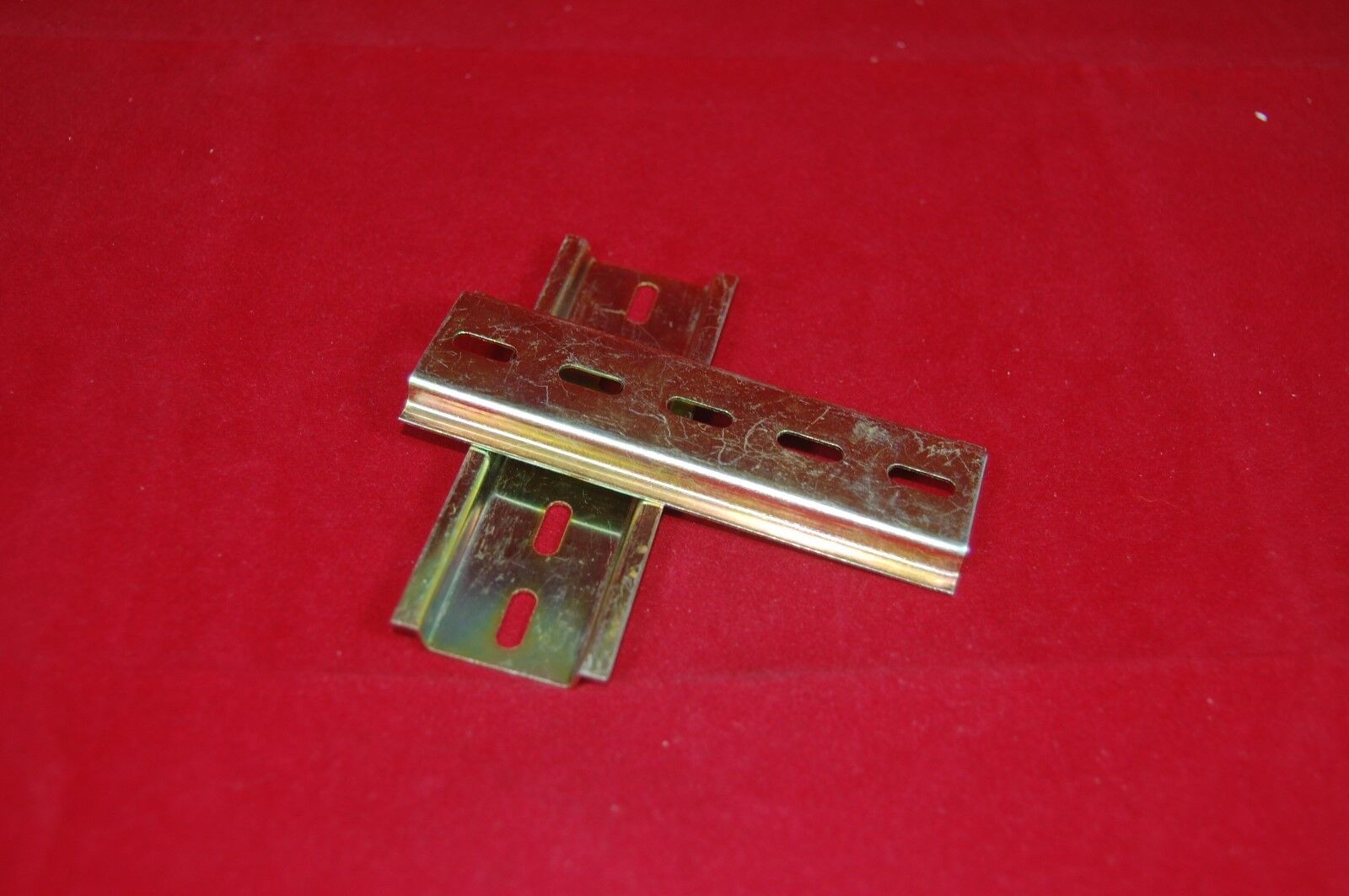 3PCS Din Rail Slotted Steel 0.8mm thickness 100mm Length 35mm width 1.38"x3.94"