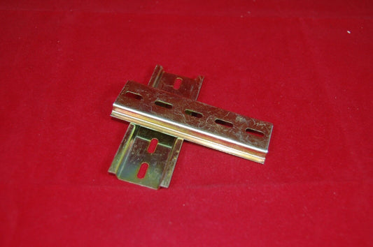 3PCS Din Rail Slotted Steel 0.8mm thickness 100mm Length 35mm width 1.38"x3.94"